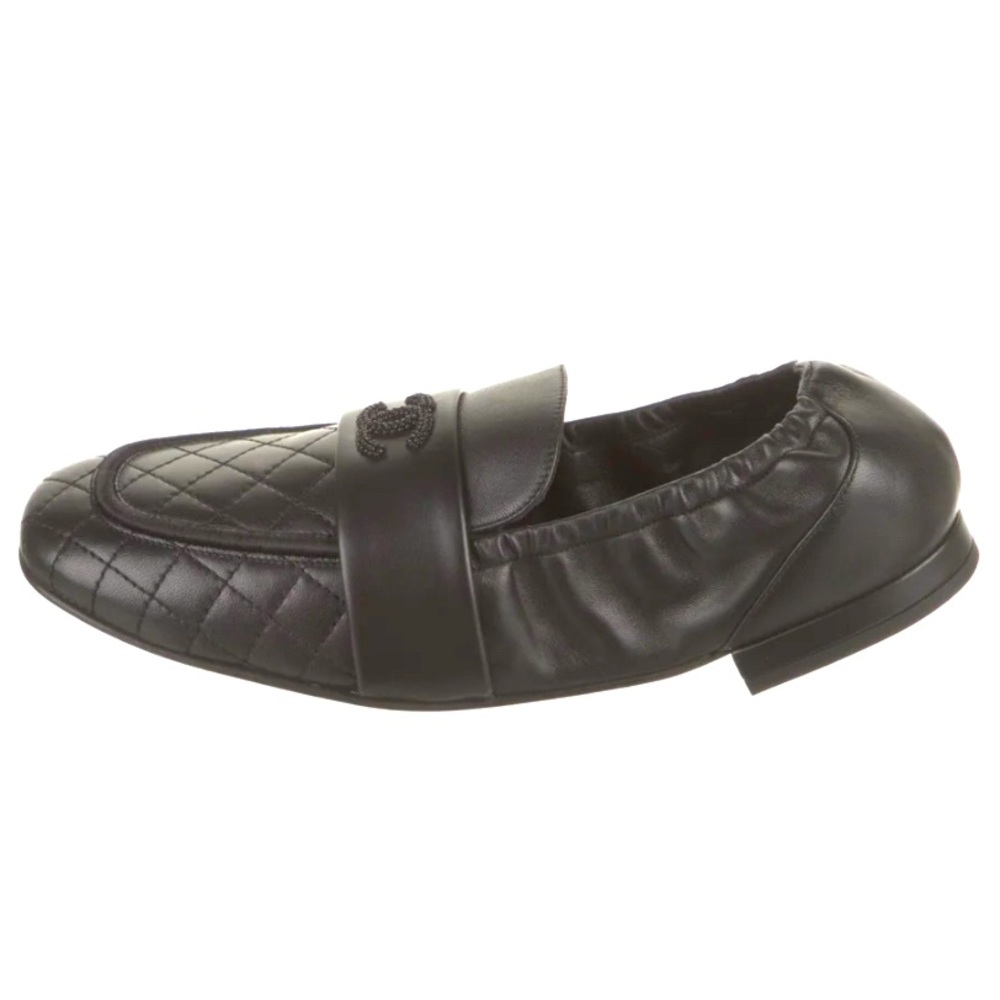Chanel CC Lambskin Loafers - Picture 3 of 9
